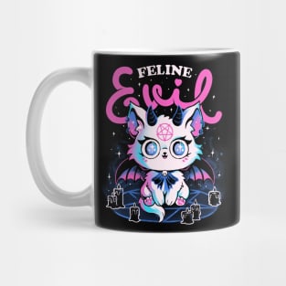 Feline Evil - Cute Dark Funny Evil Cat Gift Mug